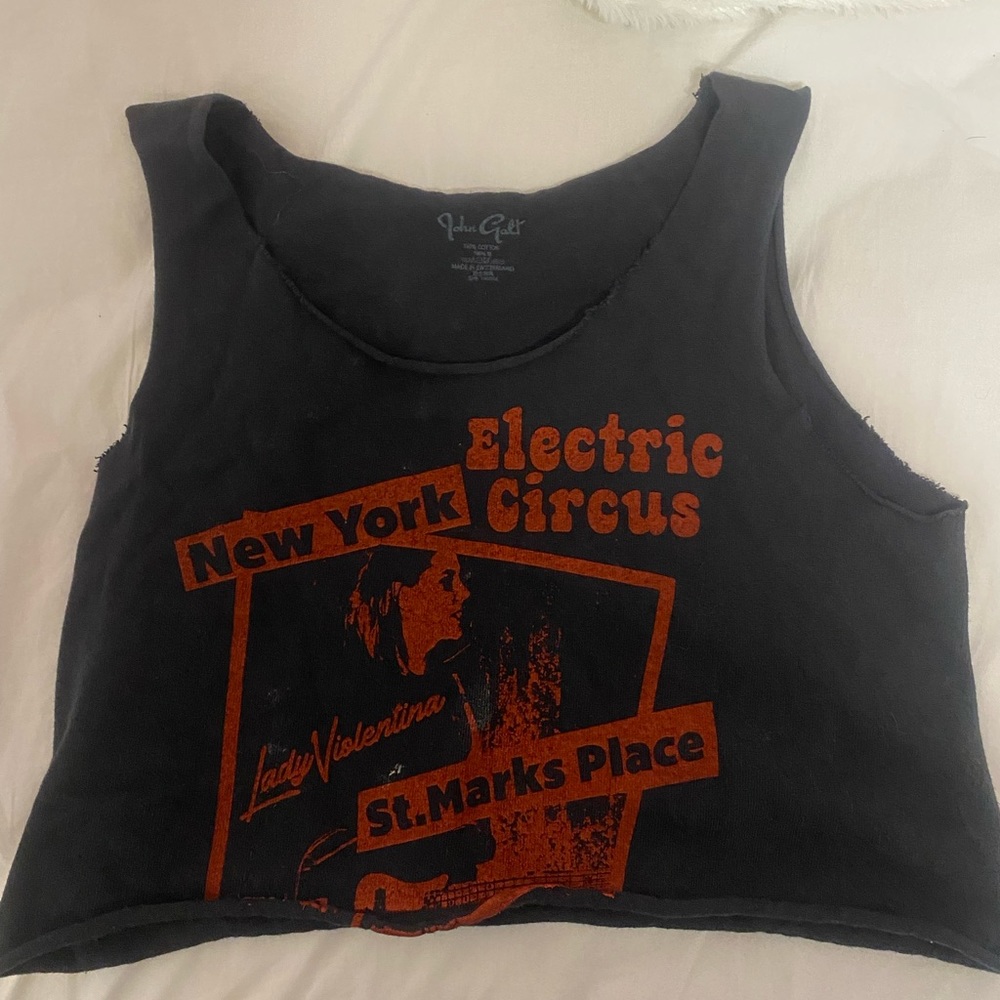 Brandy Melville John galt electric circus New York tank top red and black